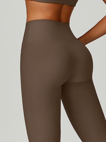Ribbed High-rise Leggings