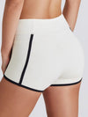 ZASUWA Female Contrast Color Stripes Cutout Pocket Short Traksuit
