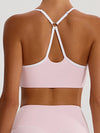 ZASUWA Female Contrast Color Stripes Sports Bras