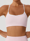 ZASUWA Female Contrast Color Stripes Sports Bras