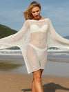 ZASUWA Female Sexy Fishnet Without Bikini Set Swimwear Cover Dress