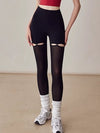 ZASUWA Female Super Sexy Mesh Cutout Hip-lift Leggings