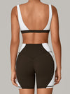 ZASUWA Female Contrast Color Short Tracksuit