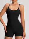 ZASUWA Female Cross Back Scrunch Bum Seamless Short Romper
