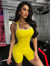 ZASUWA Female Hooded Hollow Out Scrunch Bum Romper