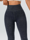 ZASUWA Female Tie Dye High-rise Flare Leggings