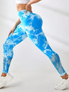 ZASUWA Female Hot Tie-dye Fishnet Hot Booty Leggings