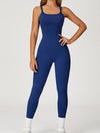 ZASUWA Female Sexy Cross Back Flare Jumpsuit