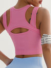 ZASUWA Female Sexy Hollow Out Ribbed Quick Dry Tank