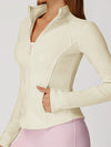 ZASUWA Female Pocket Zipper Fleece Jacket