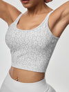 ZASUWA Female Backless Leopard Print Sports Bras