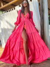ZASUWA Female Sexy Mesh Swimwear Without Bikini Set Cover-up Oversized Hem Dress