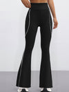 ZASUWA Female Contrast Color Stripes Flare Leggings