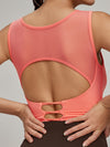 ZASUWA Female Sheer Mesh Backless Tank