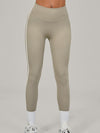 ZASUWA Female Contrast Color Stripes High-rise Leggings