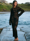 ZASUWA Female Sexy Fishnet Swimwear Without Bikini Set Cover-up Dress