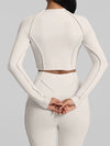 ZASUWA Female Stitch Performance Cropped Flare Tracksuit