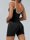 ZASUWA Female Stripes Seamless High-rise Short Tracksuit