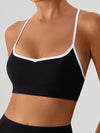 ZASUWA Female Contrast Color Stripes Sports Bras