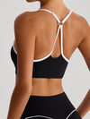 ZASUWA Female Contrast Color Stripes Sports Bras