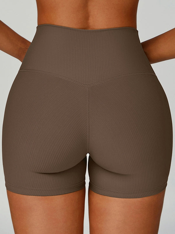 Ribbed High-rise Leggings