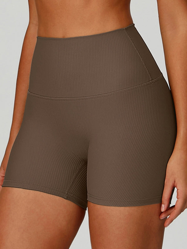 Ribbed High-rise Leggings