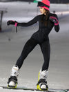 🖤ZASUWA Female Special Waist-tightening and Hip-lifting Curve Design Zipper Jumpsuit