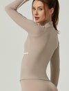ZASUWA Female Contrast Color Stripes Zipper Jacket