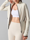 ZASUWA Female Fleece Zipper Thumbhole Jacket