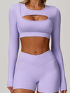 ZASUWA Female Sexy Hollow Out Long Sleeves