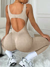 ZASUWA Female Sexy Tie Dye Backless Jumpsuit