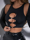 ZASUWA Female Unique Hollow Out Long Sleeves