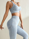 ZASUWA Female Denim Deep V Back Tracksuit