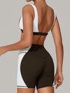 ZASUWA Female Contrast Color Short Tracksuit