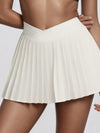 ZASUWA Female Contrast Color Twist 2 in 1  V Shape Waist Skirts Suit