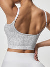 ZASUWA Female Backless Leopard Print Sports Bras