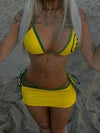ZASUWA Female Sexy Letter Print Bikini Set