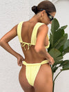 ZASUWA Female Sexy Flower Buds Beach Bikini Set