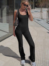 ZASUWA Female Backless Flare Jumpsuit