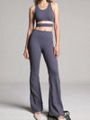ZASUWA Female Sexy Hollow Out Push-up Flare Tracksuit