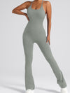 ZASUWA Female Cross Back Flare Jumpsuit