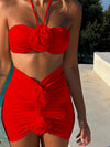 ZASUWA Female Flower 3-Pieces Bikini Set