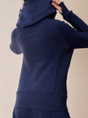 ZASUWA Female Pocket Zipper With Hat Jacket
