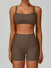 ZASUWA Female Ribbed 3-Pieces Short Traksuit