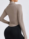 ZASUWA Female Basic Zipper Lapel Collar Jacket