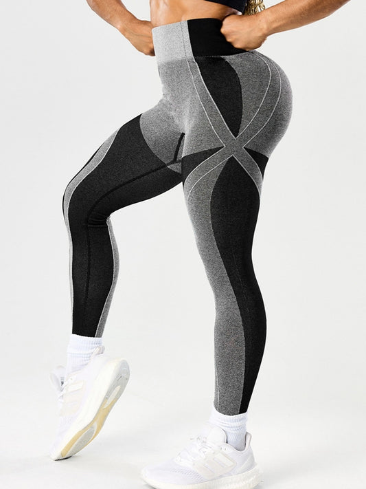 ZASUWA Female Seamless Contrast Color Leggings