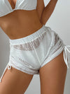 ZASUWA Female Sexy Sheer mesh Cover-up Shorts