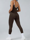 ZASUWA Female Stripes Seamless High-rise Short Tracksuit