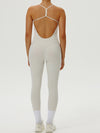 ZASUWA Female Backless U Collar Jumpsuit
