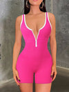 ZASUWA Female Ribbed Zipper Romper